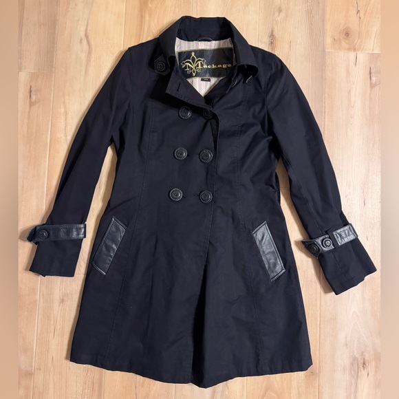 Mackage Jackets & Blazers - Mackage Trench Coat with Leather Trim Size Medium